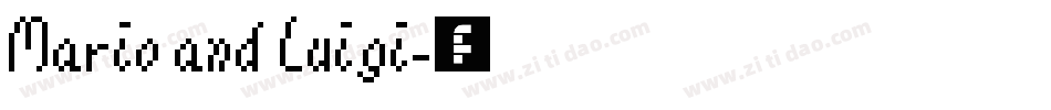 Mario and Luigi字体转换